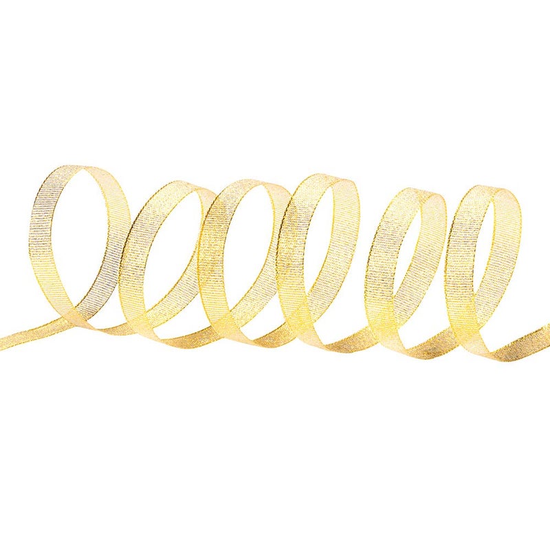 Molshine 50yard(2rolls) Golden Organza Ribbons Shimmer Sheer Thin Glitter Ribbon for DIY,Crafts,Gift Wrapping,Christmas Decorative Width: 13mm(1/2inch) - Image 3